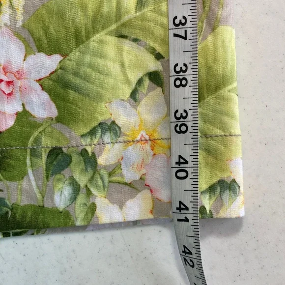 NWOT Tommy Bahama Green & Cream Tropical Linen Blend Trousers - Picture 7 of 7